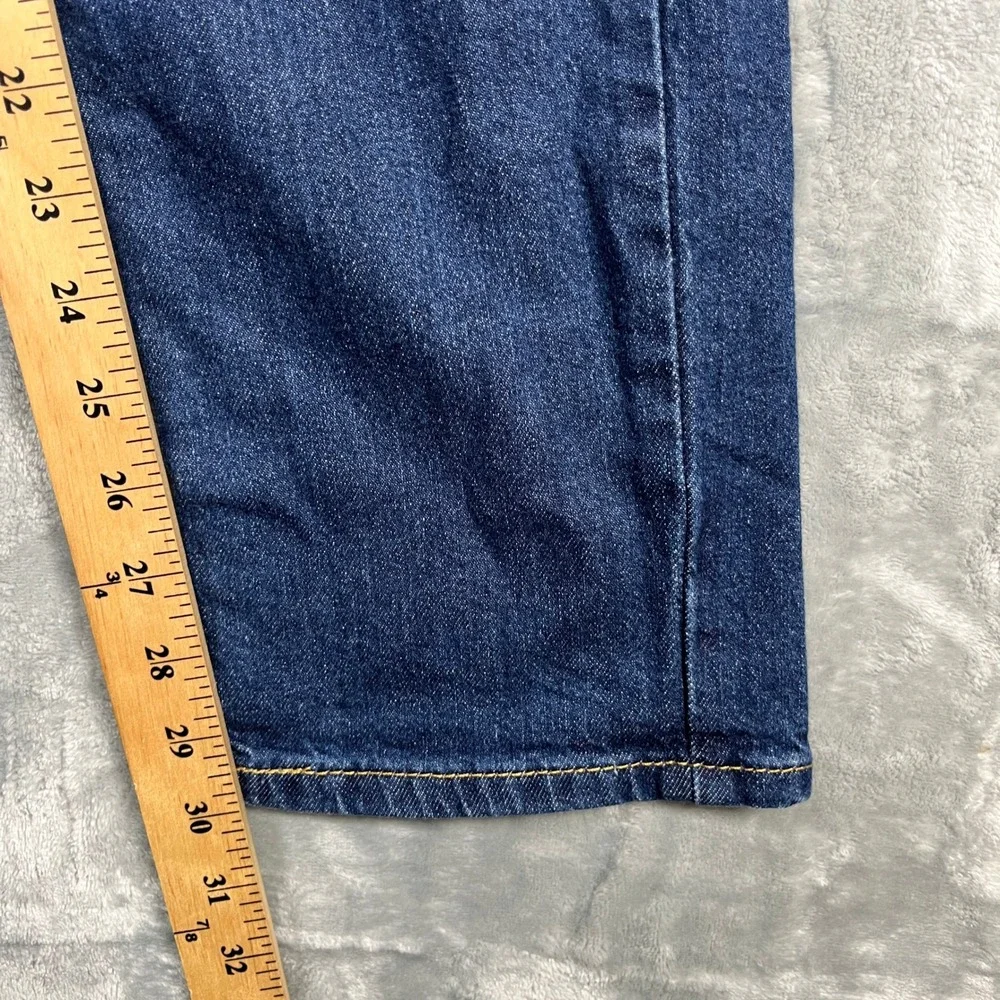 Levis 511 Slim Fit Jeans Mens 31x32 Dark Wash Blue Distressed Ripped
